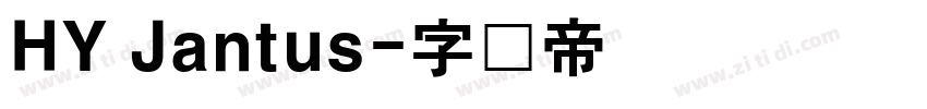 HY Jantus字体转换